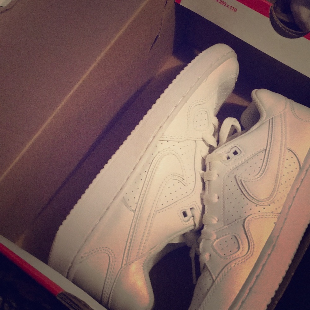 A pair of Nike son of (gs) shoes